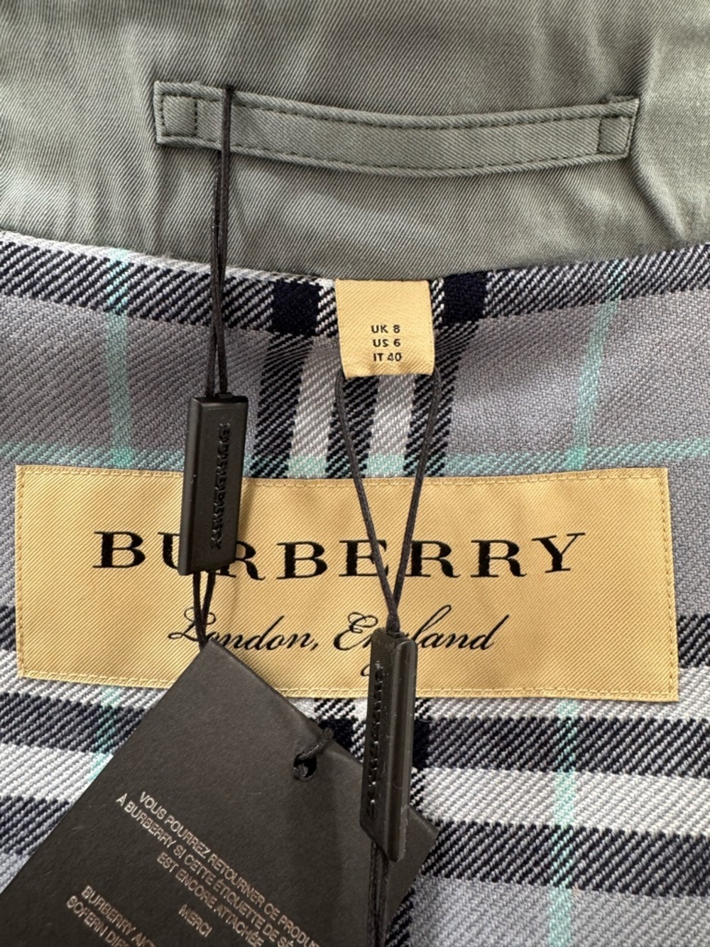 [Authentic] Burberry - Tropical Gabardine  -Rare, Wool Lining Trench Coat - Picture 4 of 16